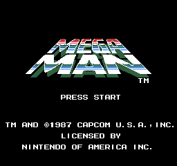 Mega Man (USA) Title Screen